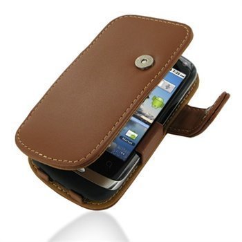 Huawei U8510 IDEOS X3 PDair Leather Case 3THWX3B41 Ruskea