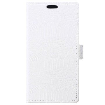 Huawei Y5II Crocodile Wallet Case White