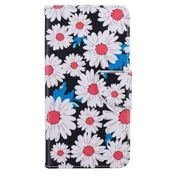 Huawei Y5II Glam Wallet Case Flowers