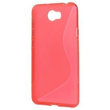 Huawei Y5II S-Curve TPU-Kotelo Punainen