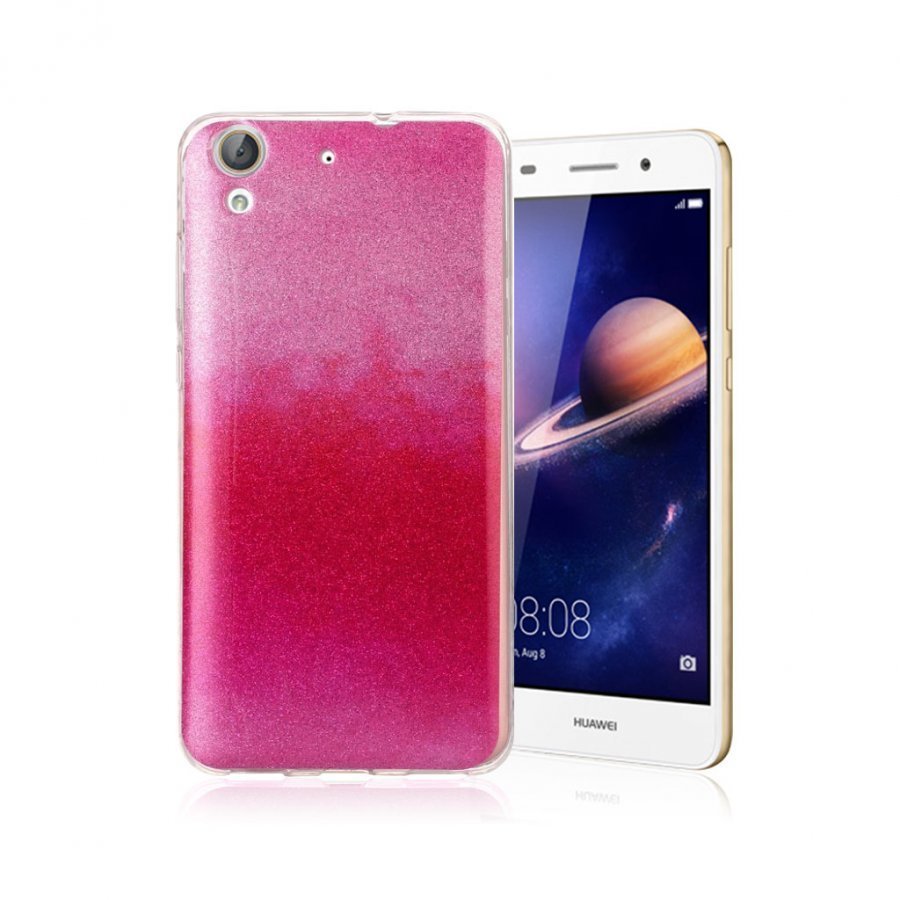 Huawei Y6 Ii Gradientti Kimaltava Kuori Kuuma Pinkki