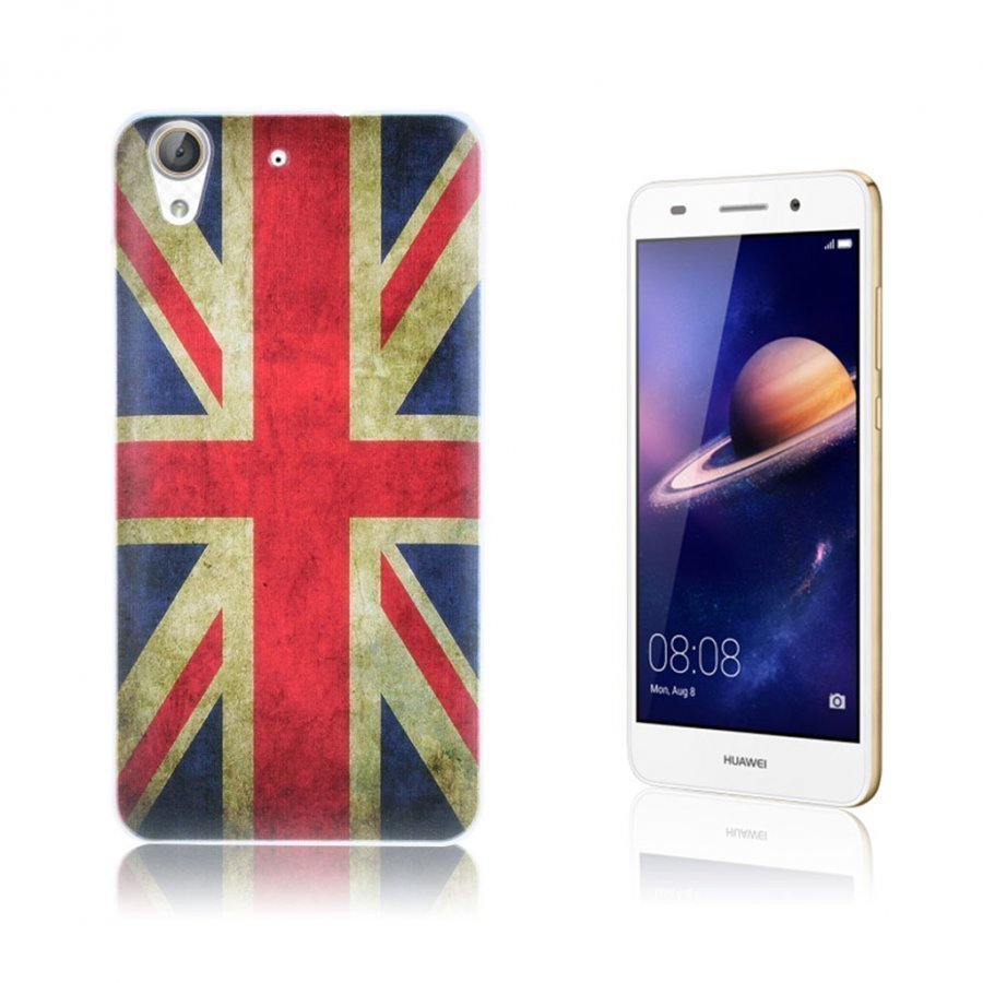 Huawei Y6 Ii Kuvioitu Kova Kuori Retro Britannian Lippu