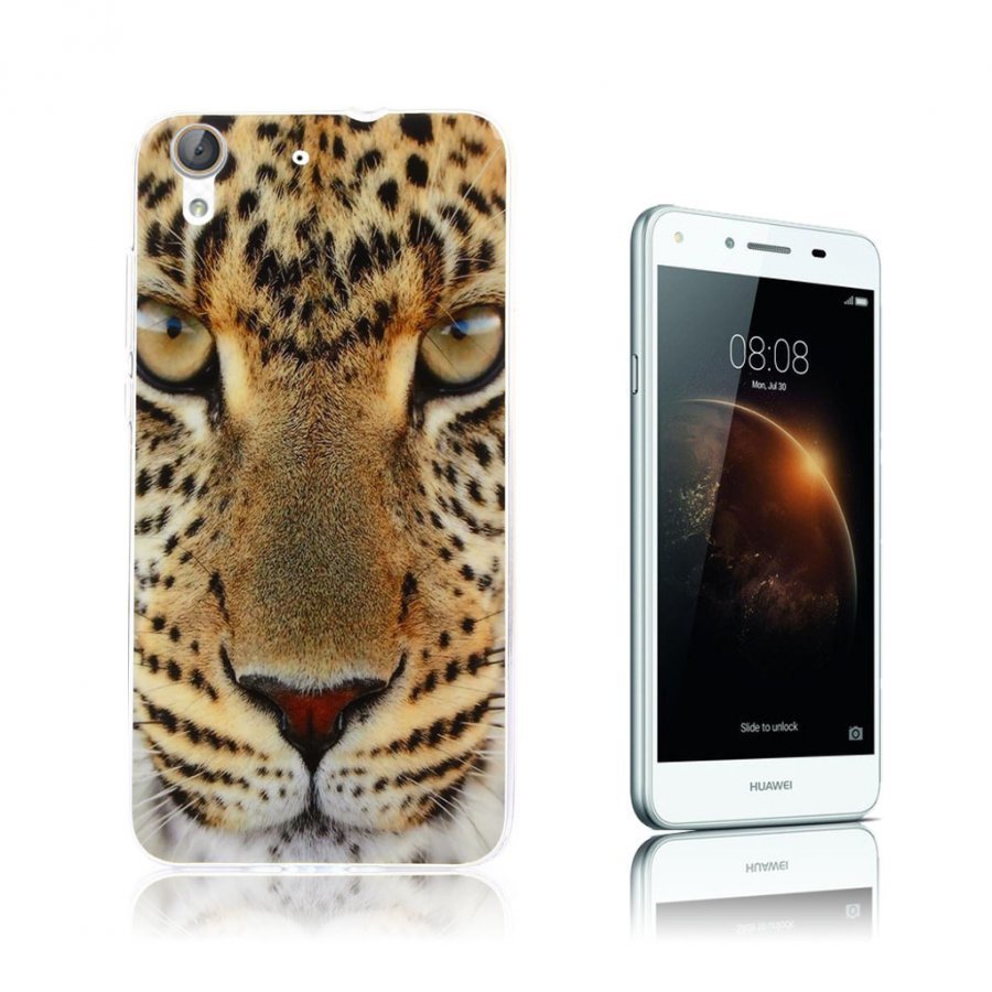 Huawei Y6 Ii Kuviollinen Suojakuori Hieno Leopardi