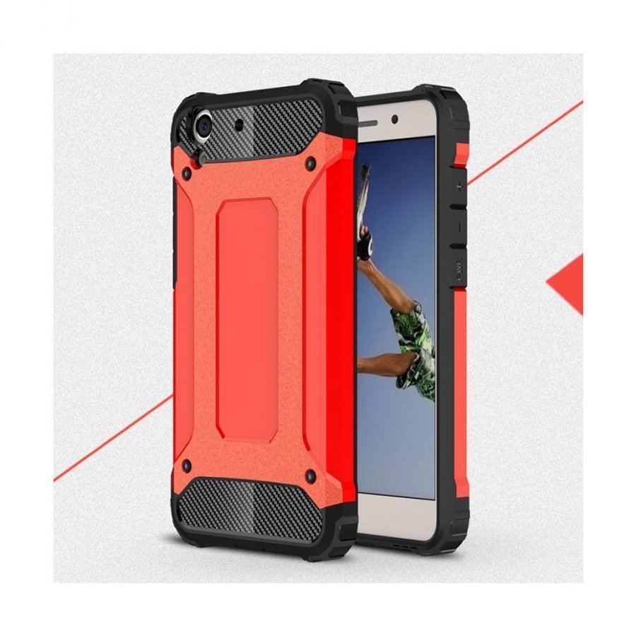 Huawei Y6 Ii Panssari Muovikuori Punainen