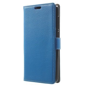 Huawei Y6II Compact Textured Wallet Case Blue