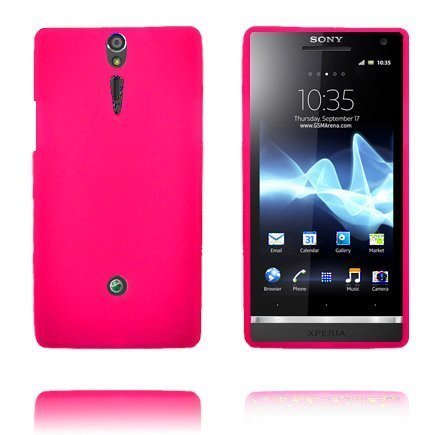 Huutomerkki Soft Shell Kuuma Pinkki Sony Xperia S Suojakuori