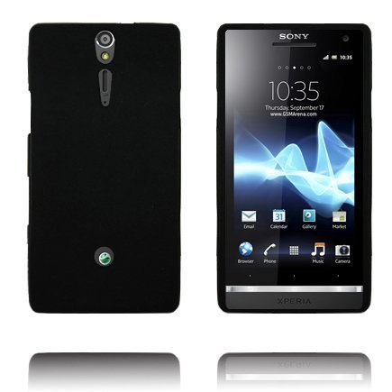 Huutomerkki Soft Shell Musta Sony Xperia S Suojakuori