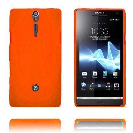 Huutomerkki Soft Shell Oranssi Sony Xperia S Suojakuori
