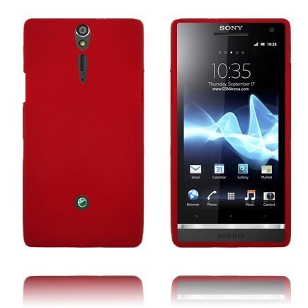 Huutomerkki Soft Shell Punainen Sony Xperia S Suojakuori