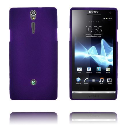 Huutomerkki Soft Shell Violetti Sony Xperia S Suojakuori