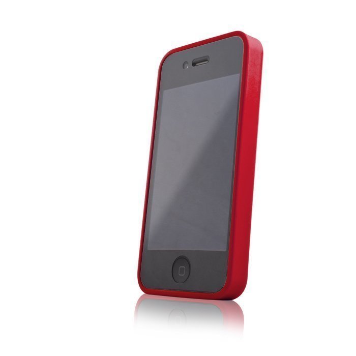 Hybrid Case for iPhone 4 ja 4S suojakotelo punainen