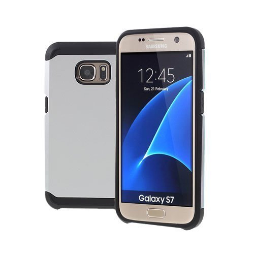 Hårderåde Samsung Galaxy S7 Kuori Hopea