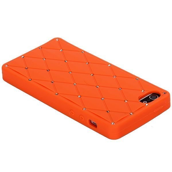 I5 Soft Bling Oranssi Iphone 5 Silikonikuori