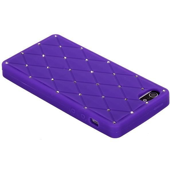 I5 Soft Bling Violetti Iphone 5 Silikonikuori