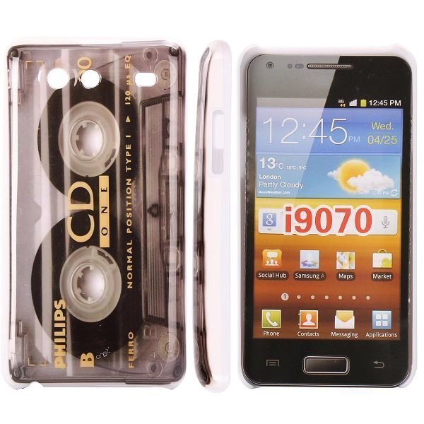 Iconic Cassette Kirkas Samsung Galaxy S Advance Suojakuori