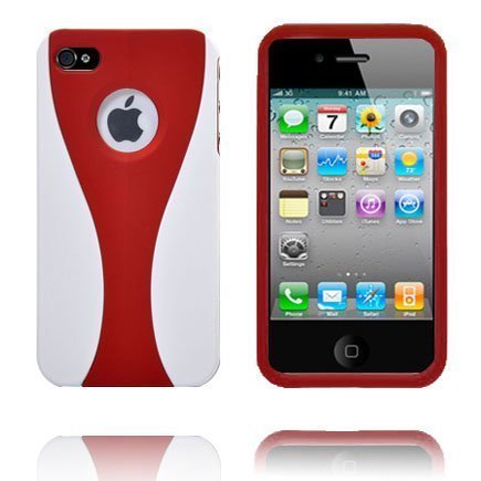 Icurve Klik-On Punainen Iphone 4s Suojakuori