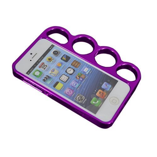 Iknucks Violetti Iphone 5 / 5s Metallinen Bumper Suojakehys