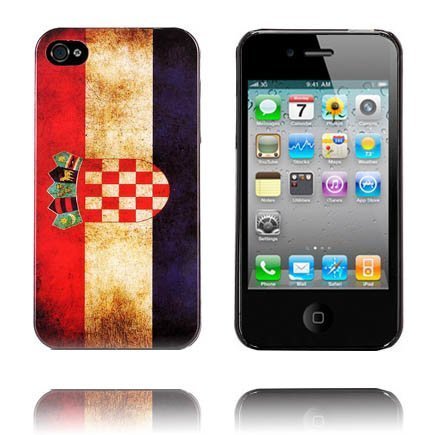 Ination Kroatian Lippu Iphone 4 / 4s Suojakuori