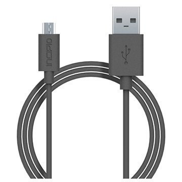 Incipio USB 2.0 / Micro USB Lataus & Synkronointikaapeli Harmaa