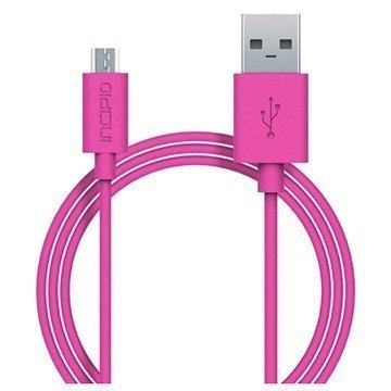 Incipio USB 2.0 / Micro USB Lataus & Synkronointikaapeli Pinkki