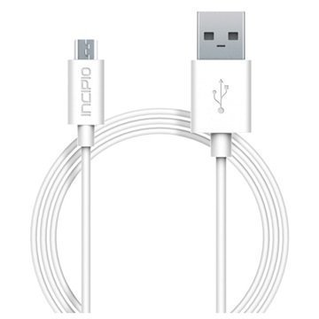 Incipio USB 2.0 / Micro USB Lataus & Synkronointikaapeli Valkoinen