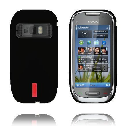 Incover Musta Nokia C7 Silikonikuori