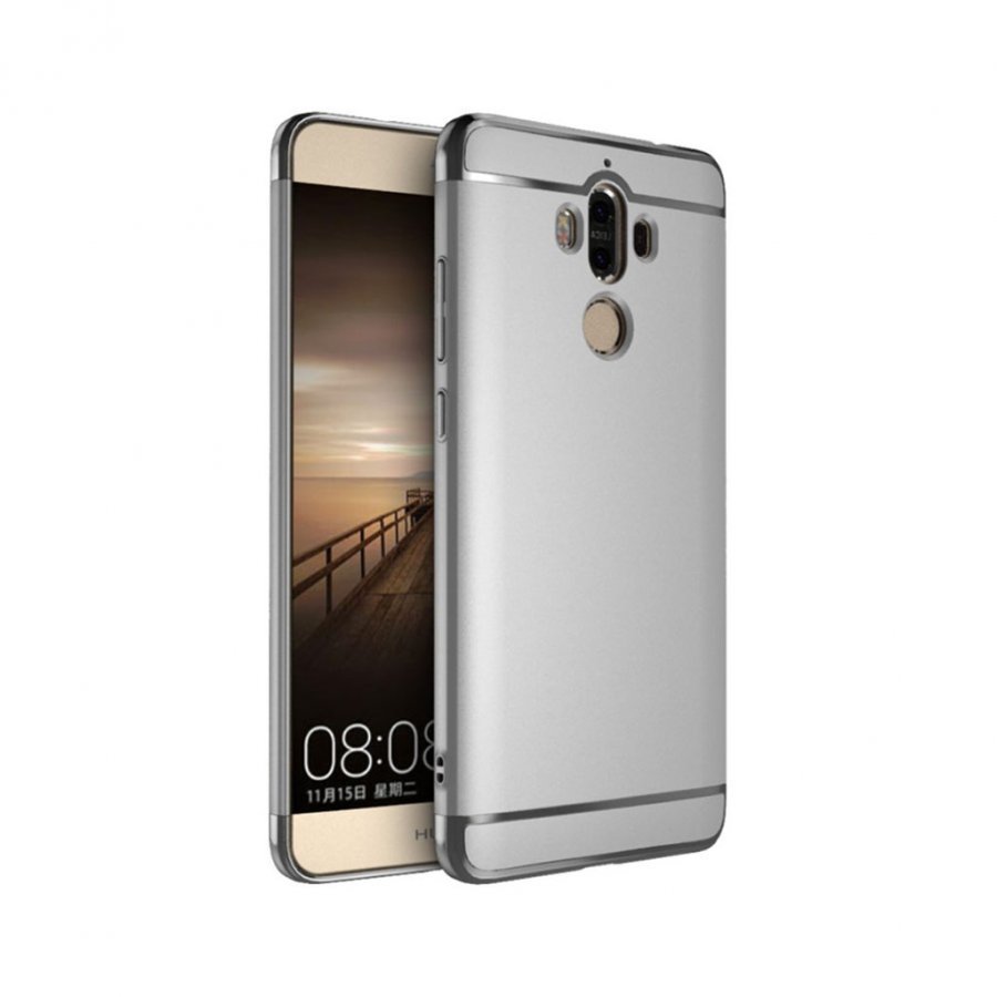 Ipaky Huawei Mate 9 3-In-1 Galvanoitu Kova Muovikuori Hopea