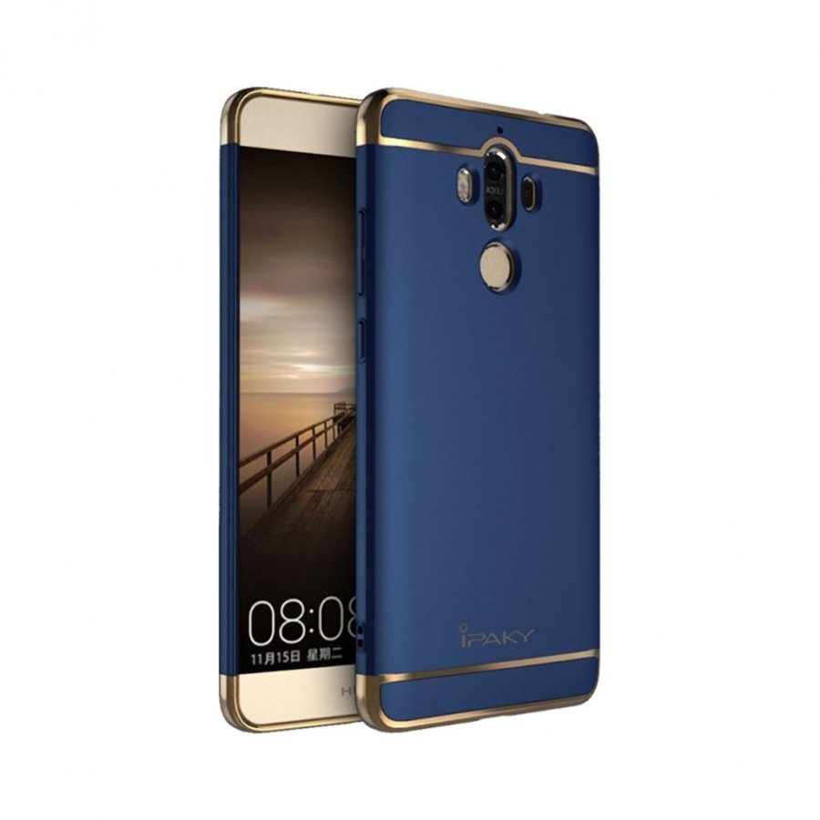 Ipaky Huawei Mate 9 3-In-1 Galvanoitu Kova Muovikuori Sininen