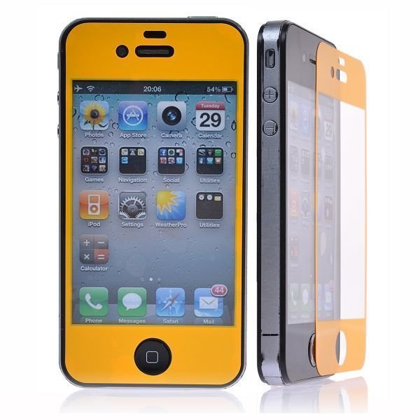 Iphone 4 / 4s Näytön Suojakalvo Massive Colors Keltainen