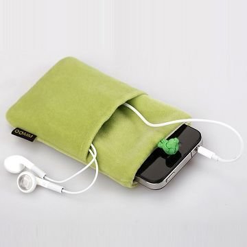 Iphone 4 Plyysikankainen Suojapussi Vihreä