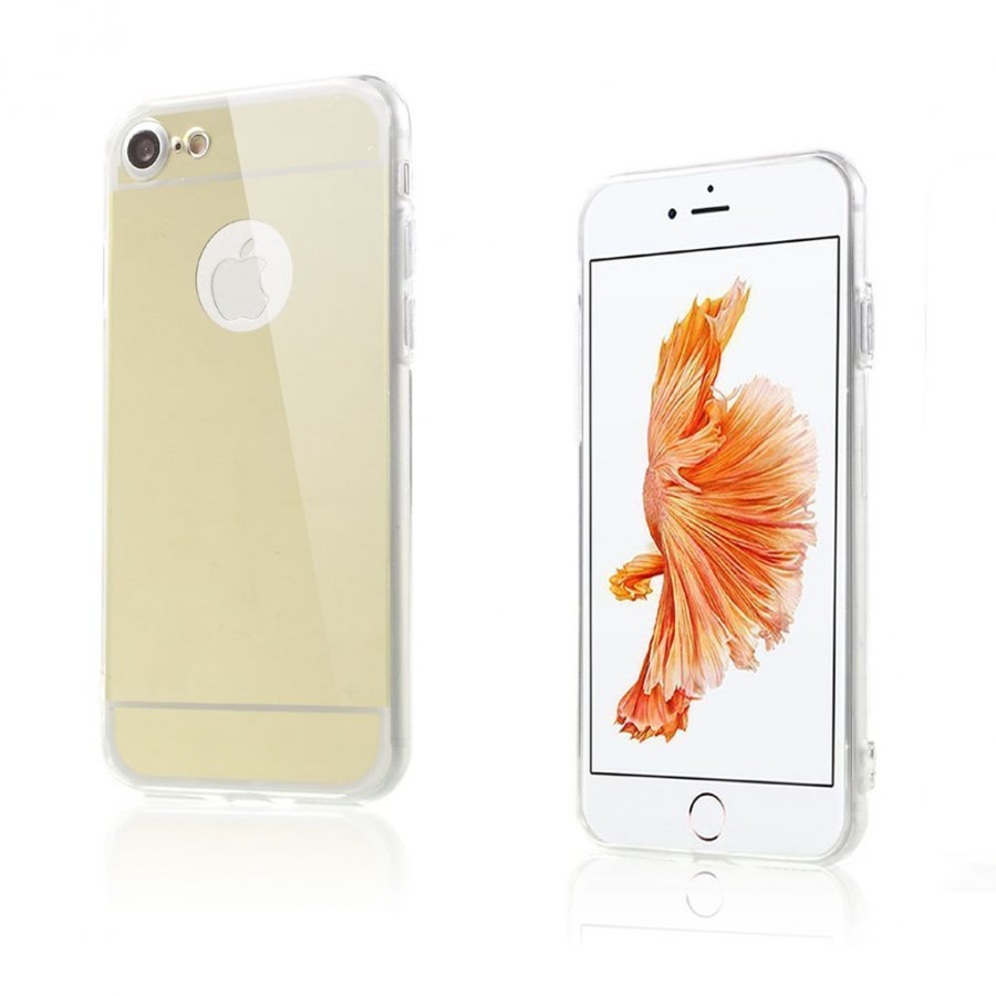 Iphone 7 Joustava Muovikuori Standillä Musta