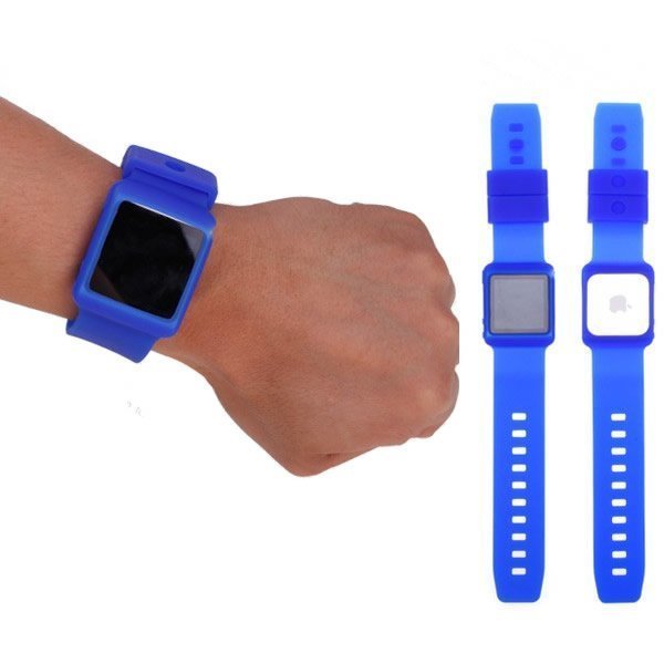Ipod Nano 6 Silikoniranneke Sininen