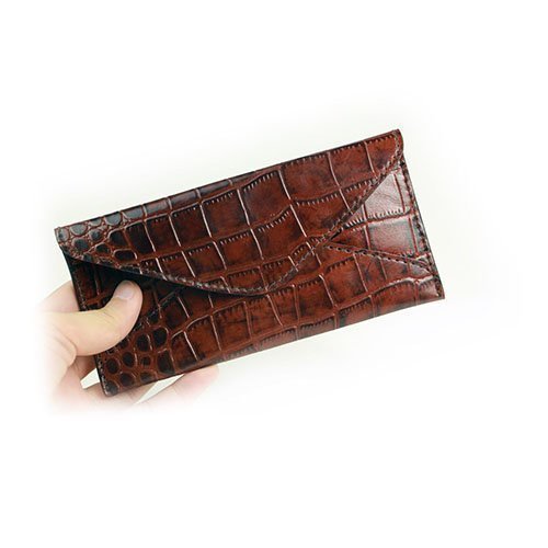 J.M.Show Genuine Crocodile Leather Case For Iphone 6s Brown