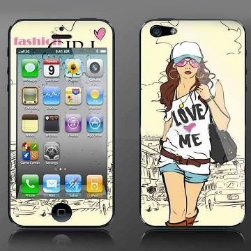 Japan Arts Iphone 5 Skin Kalvo Sarja Muodikas Tyttö