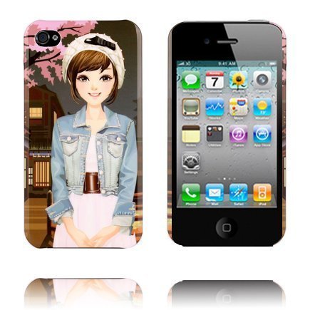 Japan Fashion Farkku Tyttö Iphone 4 / 4s Suojakuori