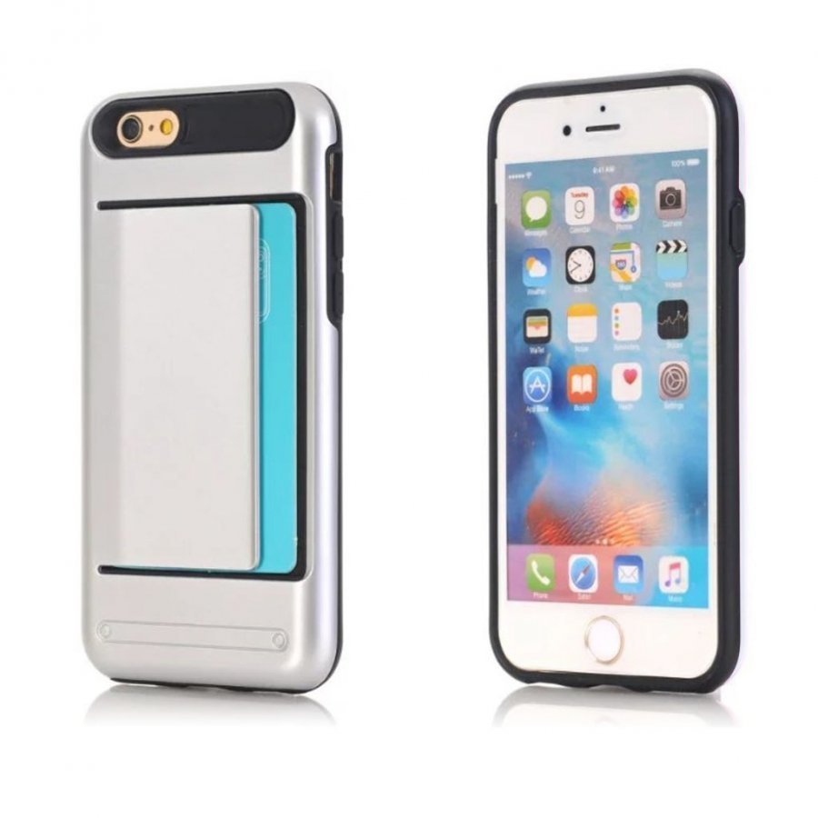 Jernside Iphone 7 Hybridi Joustava Muovikuori Hopea