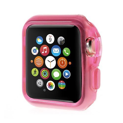 Joustava Suojakotelo Apple Kellolle 38mm Kuuma Pinkki