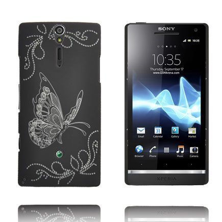 Joy Musta Sony Xperia S Suojakuori