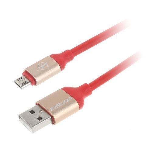 Joyroom 3m Mikro Usb Latauskaapeli Punainen / Kulta