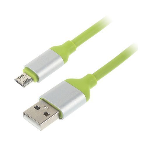 Joyroom 3m Mikro Usb Latauskaapeli Vihreä / Hopea