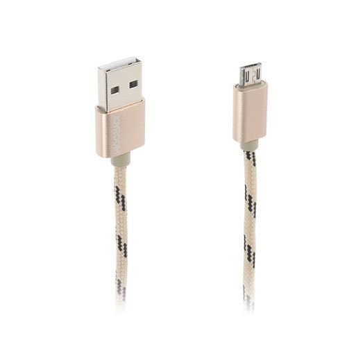 Joyroom Jr-S316 1.0m Kudottu Mikro Usb Latauskaapeli Champagne Kulta