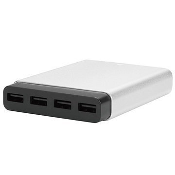 Just Mobile AluCharge 4-Port USB Charger 6.2A