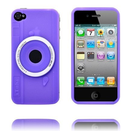 Kamera Violetti Iphone 4 Silikonikuori