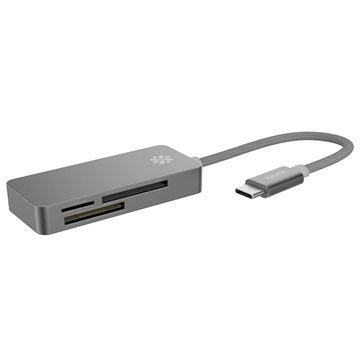 Kanex C-tyypin USB Kortinlukija Avaruusharmaa