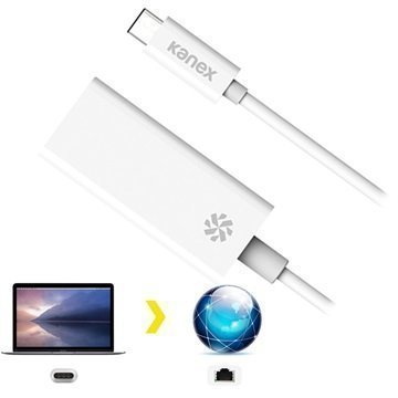 Kanex USB-C / Gigabit Ethernet Kaapeliadapteri Valkoinen