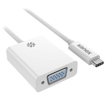 Kanex USB-C / VGA Kaapelisovitin Valkoinen