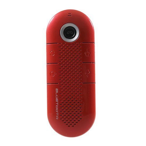 Kannettava Bluetooth Kaiutin Ja Vastaanotin Magneetti Pidikkeellä Punainen