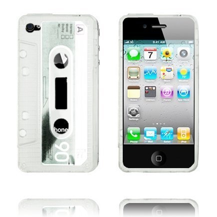 Kasetti Suojakuori Semi-Läpikuultava Valkoinen Iphone 4 Silikonikuori