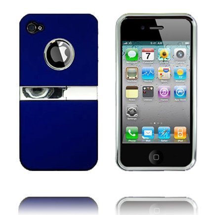Kick-Stand Suojakuori Sininen Iphone 4 / 4s Suojakuori