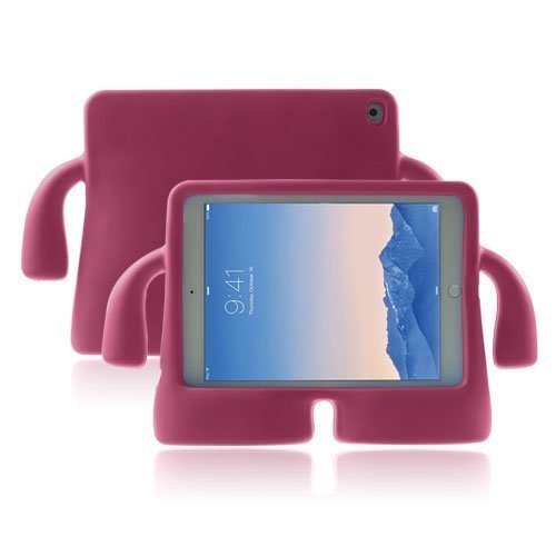 Kids Cartoon Ipad Air 2 Ekstra Suojakuori Kuuma Pinkki